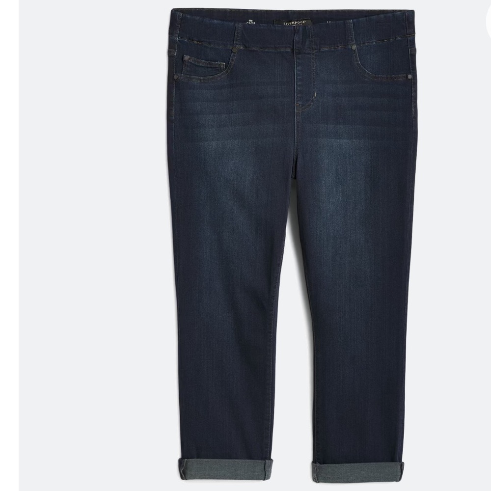 Liverpool Chloe Cropped Rolled Cuff Jean NWOT